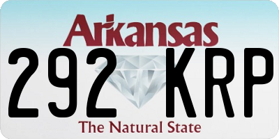AR license plate 292KRP
