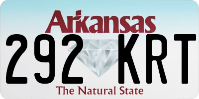 AR license plate 292KRT