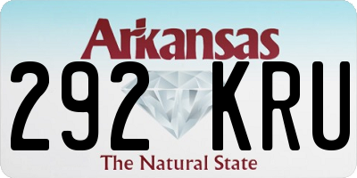 AR license plate 292KRU