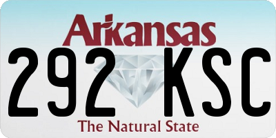 AR license plate 292KSC
