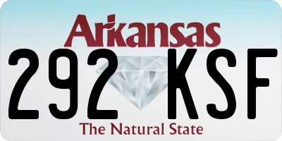 AR license plate 292KSF