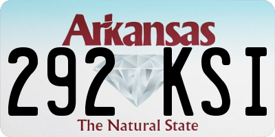 AR license plate 292KSI
