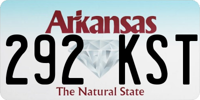 AR license plate 292KST