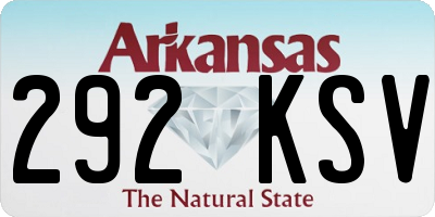 AR license plate 292KSV