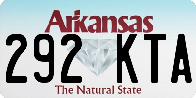 AR license plate 292KTA