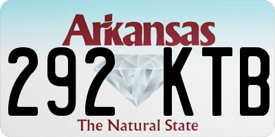 AR license plate 292KTB