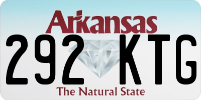AR license plate 292KTG