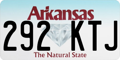 AR license plate 292KTJ