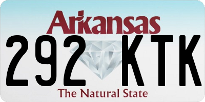 AR license plate 292KTK