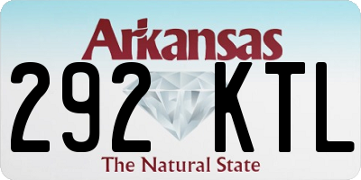 AR license plate 292KTL