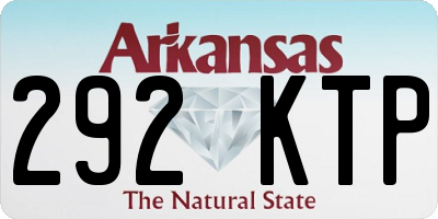 AR license plate 292KTP