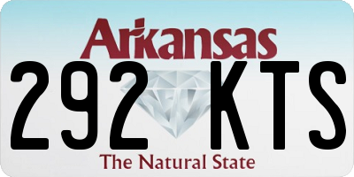 AR license plate 292KTS