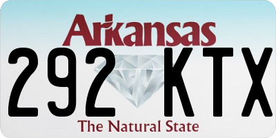 AR license plate 292KTX
