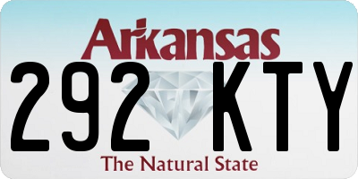 AR license plate 292KTY