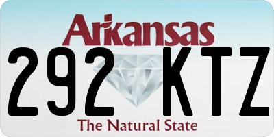 AR license plate 292KTZ