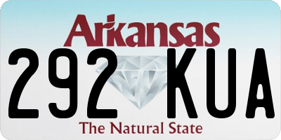 AR license plate 292KUA