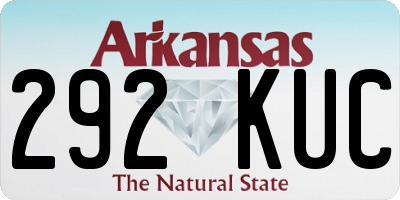 AR license plate 292KUC