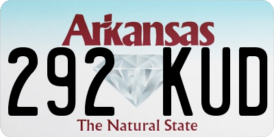 AR license plate 292KUD