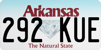 AR license plate 292KUE