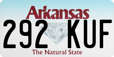 AR license plate 292KUF