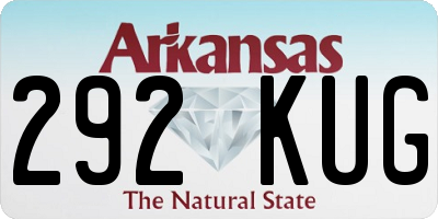 AR license plate 292KUG