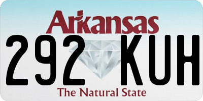 AR license plate 292KUH
