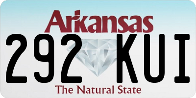 AR license plate 292KUI