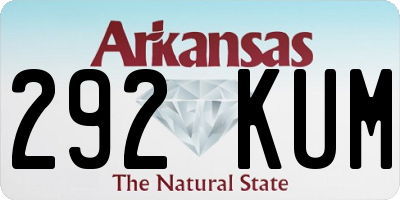AR license plate 292KUM