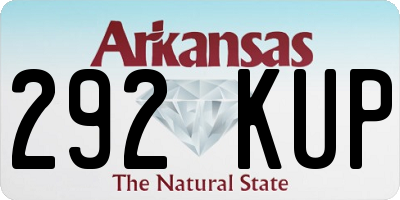AR license plate 292KUP