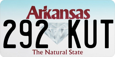 AR license plate 292KUT