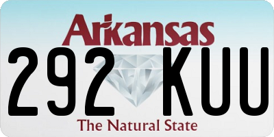 AR license plate 292KUU
