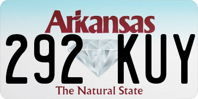 AR license plate 292KUY