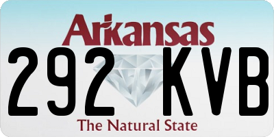 AR license plate 292KVB