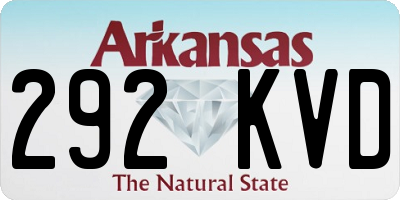 AR license plate 292KVD