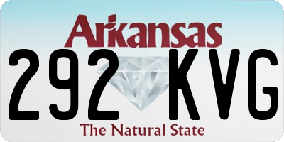 AR license plate 292KVG