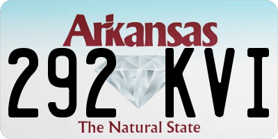 AR license plate 292KVI