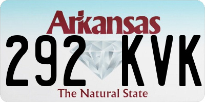 AR license plate 292KVK