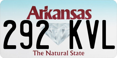 AR license plate 292KVL