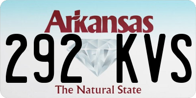 AR license plate 292KVS