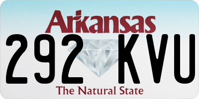 AR license plate 292KVU