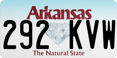 AR license plate 292KVW