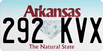 AR license plate 292KVX