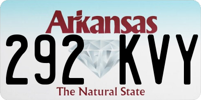 AR license plate 292KVY