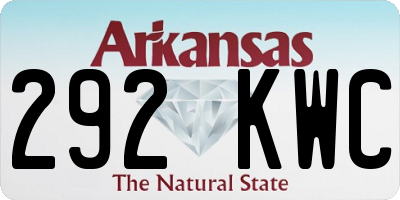 AR license plate 292KWC
