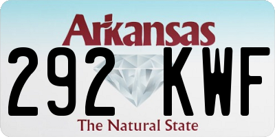 AR license plate 292KWF