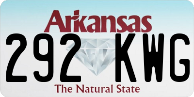 AR license plate 292KWG
