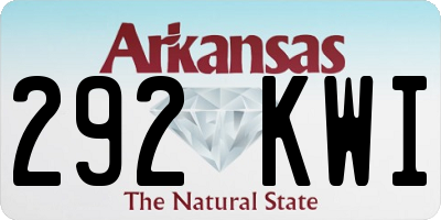 AR license plate 292KWI