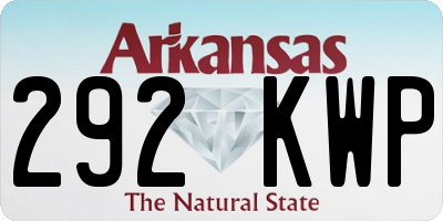 AR license plate 292KWP