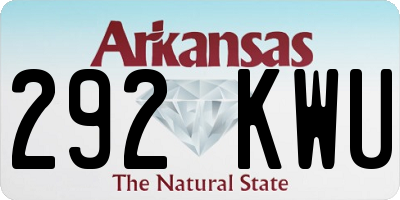 AR license plate 292KWU