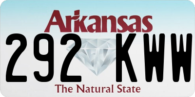 AR license plate 292KWW